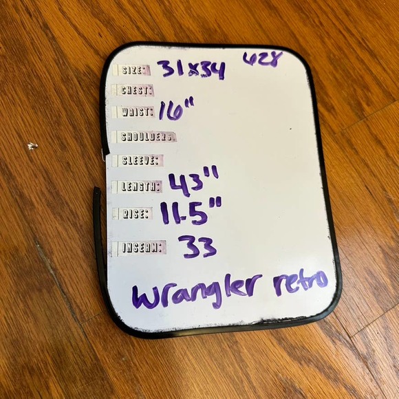 Wrangler Retro Relaxed Bootcut Blue Jeans  Men's Size 31x34 - Picture 7 of 7